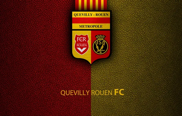 Wallpaper, sport, logo, football, Ligue 1, US Quevilly Rouen
