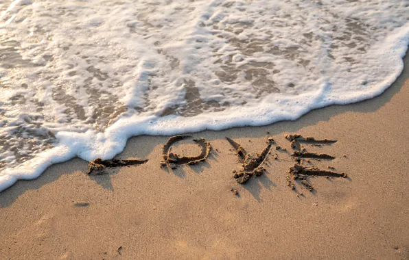 Картинка песок, пляж, любовь, love, beach, sea, romantic, sand