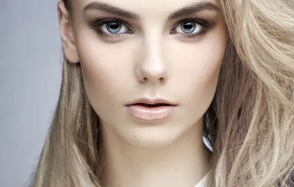 Картинка девушка, лицо, макияж, блондинка, Mayer George