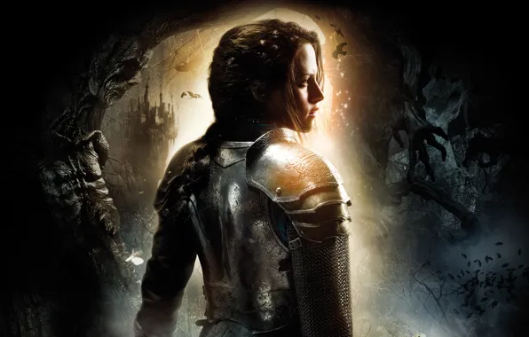 Доспехи, фэнтези, Kristen Stewart, Кристен Стюарт, Snow White and the Huntsman, Белоснежка и охотник