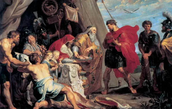 Картина, история, Питер Пауль Рубенс, мифология, Pieter Paul Rubens, Гадание Децию Мусу