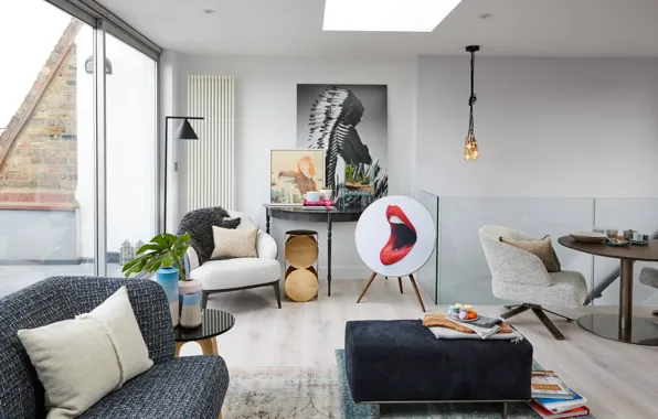 Интерьер, жилая комната, Bijou Marylebone Apartment