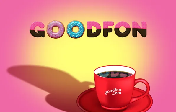Картинка goodfon, Chocolate, coffee, donuts