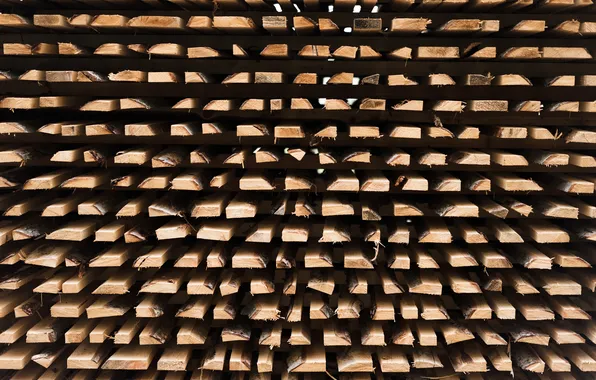 Wood, sawmill, stacking