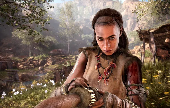 Лес, природа, Девушка, Far Cry, Ubisoft, Primal, Древнии