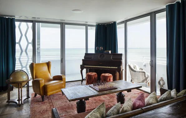 Интерьер, жилая комната, Soho Beach House