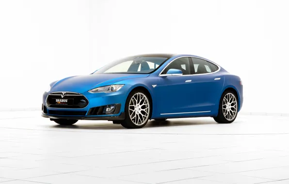 Фон, Brabus, Tesla, Model S, 2015, электрокур