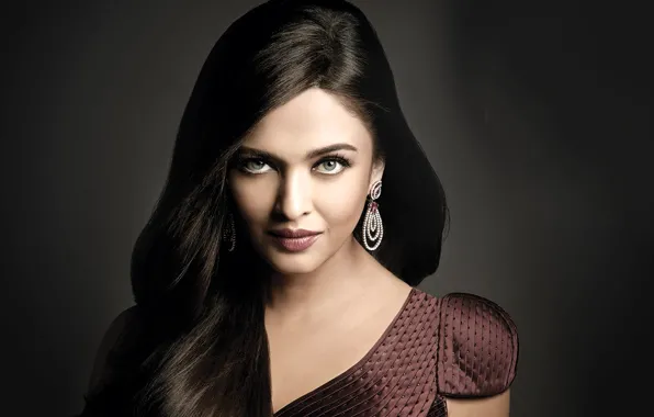 Картинка девушка, актриса, красавица, girl, sexy, Aishwarya Rai, eyes, smile