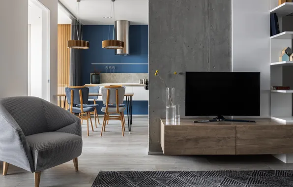 Дизайн, стиль, интерьер, кухня, гостиная, столовая, OSH Apartment, by Albert Bagdasaryan