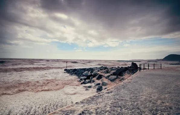 Море, волны, небо, пейзаж