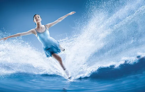 Girls, figure, skating