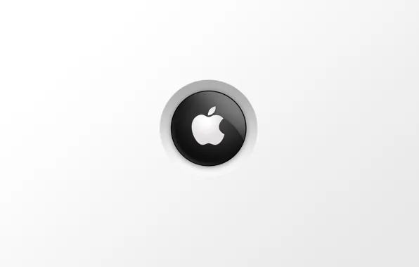 Apple, Белый, кнопка, MAC