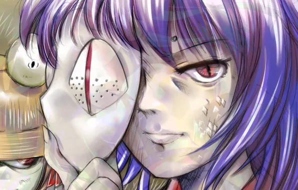 Картинка аниме, маска, арт