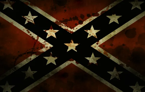 Картинка звёзды, флаг, Кровь, Confederate