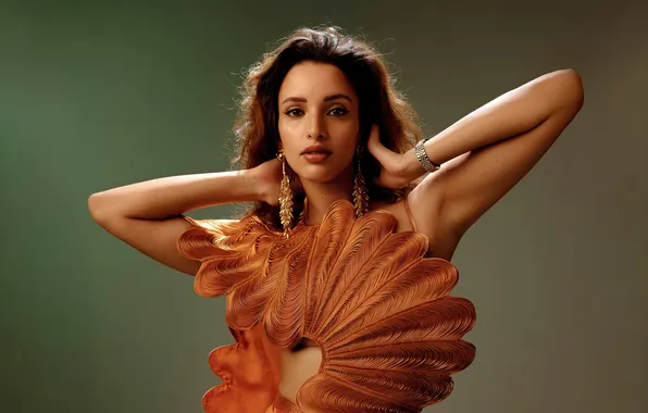 Часы, Платье, Портрет, Макияж, Brown, Portrait, Make Up, Glamorous