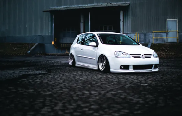 Картинка volkswagen, white, гольф, golf, фольксваген, MK5