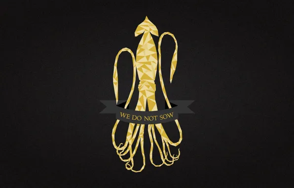 Картинка gold, Game of Thrones, kraken, We Do Not Sow, House Greyjoy