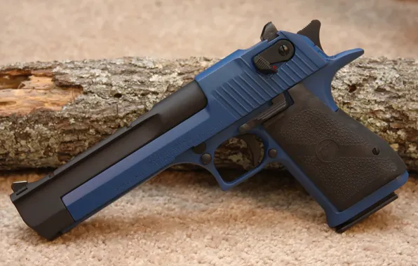 Картинка pistol, Gun, blue, Desert Eagle, handgun