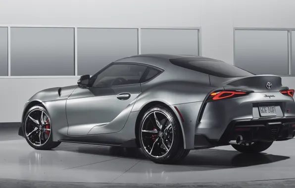 Toyota, вид сзади, Supra, 2019, Toyota GR Supra, GR Supra