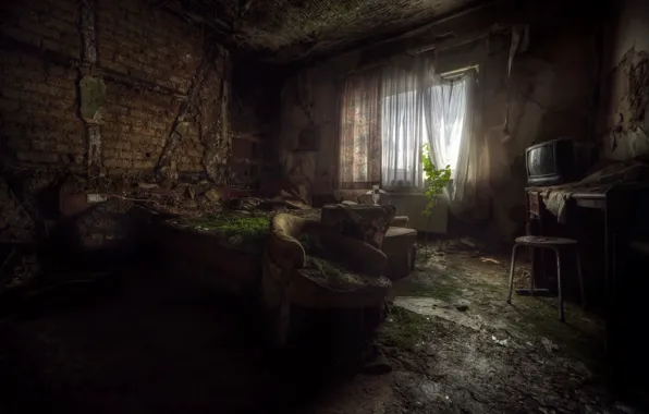 Картинка Horror, Another room, decayed buildings, abandoned hotel