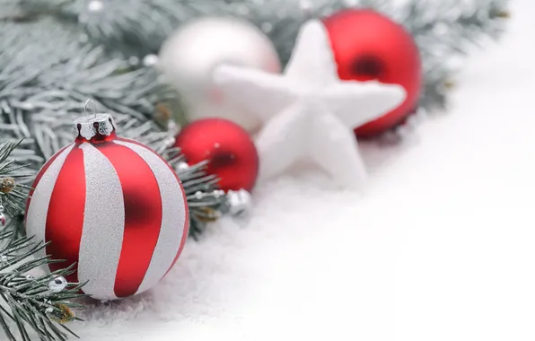 Украшения, мяч, new year, боке, bokeh, Merry Christmas, ball, decoration