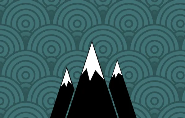 Картинка гора, минимализм, текстура, склон