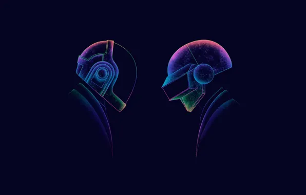 Минимализм, Рисунок, Музыка, Арт, Art, Music, Daft Punk, Thomas Bangalter