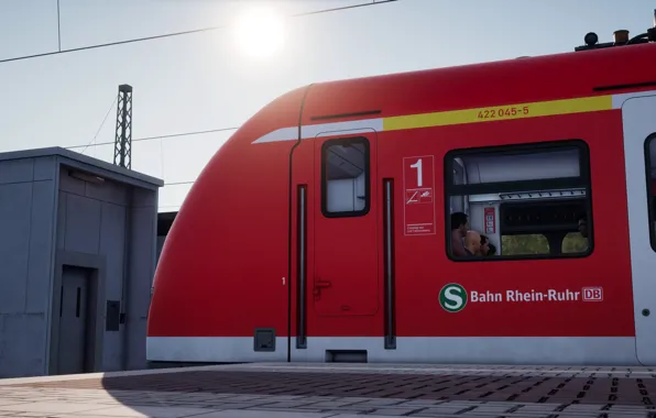 Германия, Локомотив, Поезд, Электричка, Germany, Train, Deutschland, Locomotive