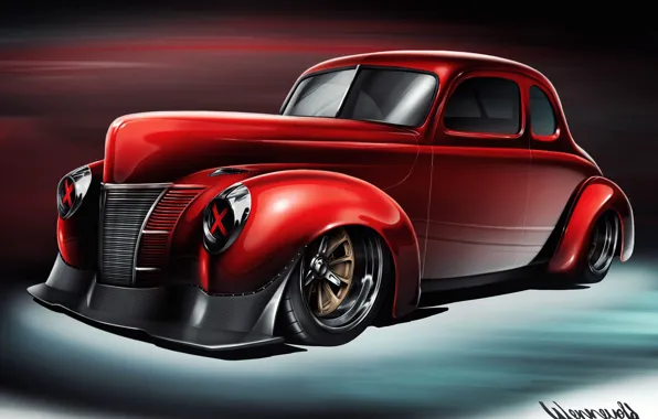 Авто, Рисунок, Машина, Арт, Willys, Vehicles, Transport, Transport & Vehicles