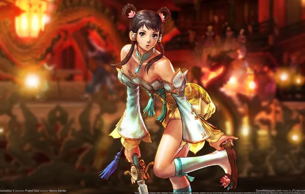 Картинка девушка, меч, боец, Fighting, Тян, SoulCalibur V, Soul Calibur 5