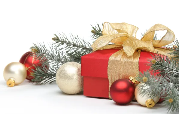 Зима, снег, игрушки, Новый Год, Рождество, Christmas, winter, snow