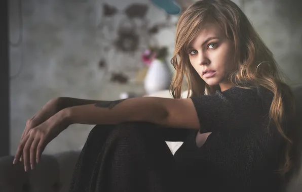 Woman, young, beautiful, model, long-haired, Anastasia Shcheglova