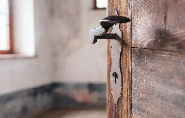 Wood, door, door handle