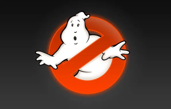 Картинка фон, знак, logo, ghostbusters, охотники за привидениями