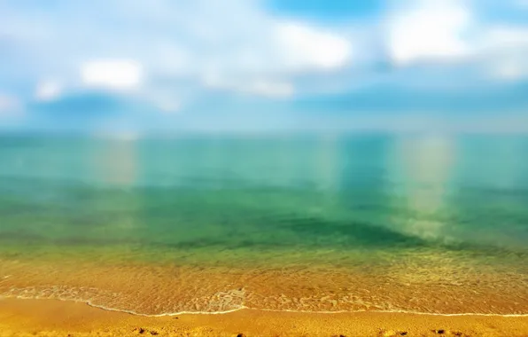 Картинка песок, море, лето, небо