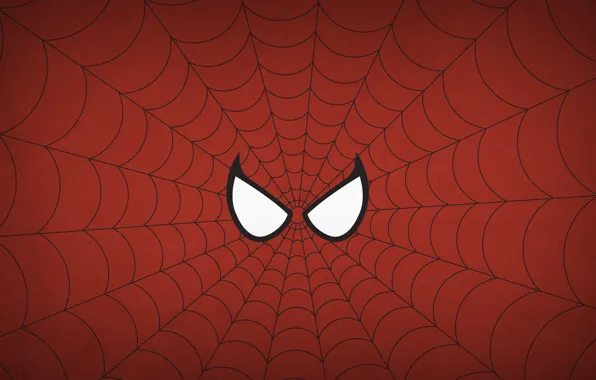 Red, Spiderman, spider web