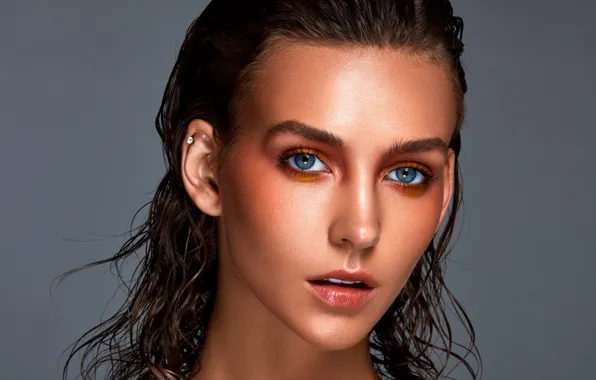 Взгляд, поза, модель, портрет, макияж, Rachel Cook, Рейчел Кук