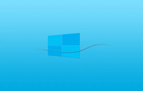 Компьютер, логотип, линия, эмблема, windows, операционная система