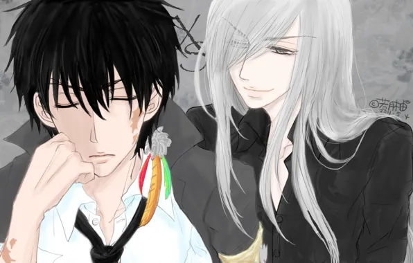 Аниме, арт, парни, Katekyo Hitman Reborn, Учитель мафиози Реборн, Скуало, Вария, Занзас