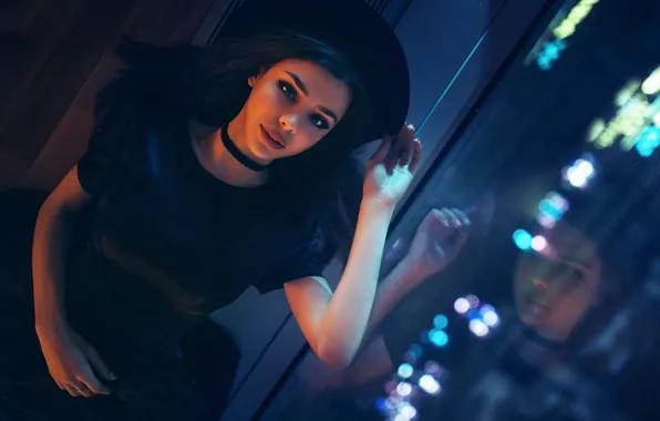 Взгляд, отражение, шляпка, Maria Way