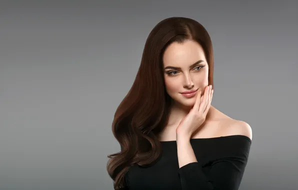 Взгляд, девушка, лицо, поза, модель, портрет, woman, hair