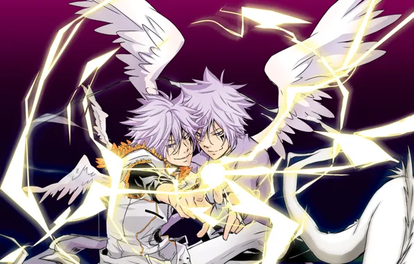 Ангел, аниме, парень, Byakuran, Бьякуран, Katekyo Hitman REBORN!