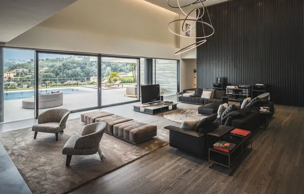 Дизайн, стиль, вилла, интерьер, бассейн, Италия, терраса, Luxury villa