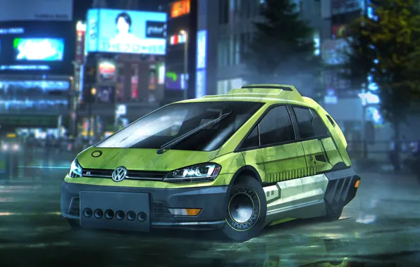 Volkswagen, cinema, Golf, movie, film, Volkswagen Golf, Blade Runner, Blade Runner 2049