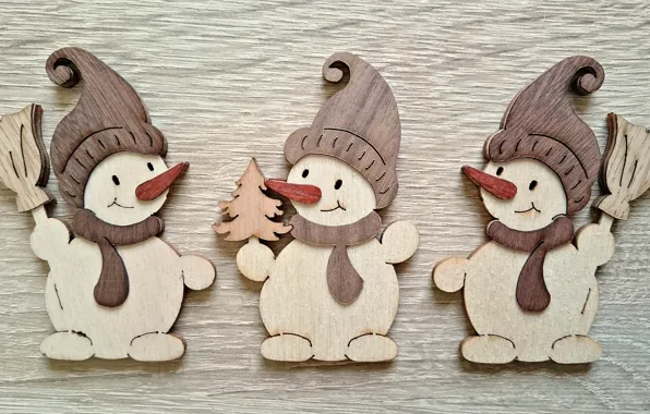 Качалка снеговик — авторская игрушка из дерева. Купить в интернет-магазине недорого.