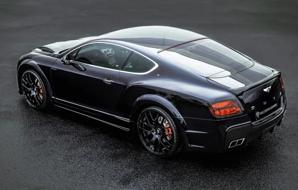 Bentley, Continental, Black, Tuning, Back, ONYX
