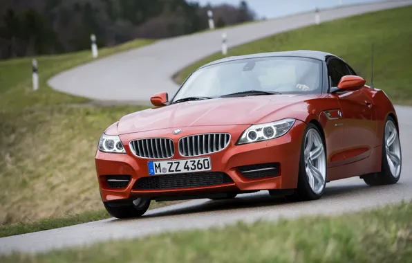 Картинка дорога, крыша, BMW, родстер, 2013, E89, BMW Z4, Z4