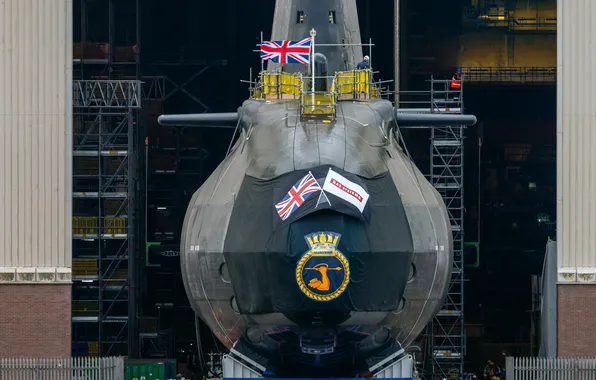 Спуск, субмарина, на воду, HMS Agamemnon