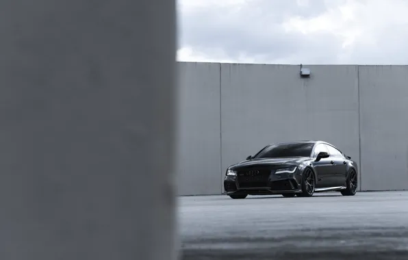 Картинка Audi, Black, Quattro, Sportback, RS7, 4.0TT