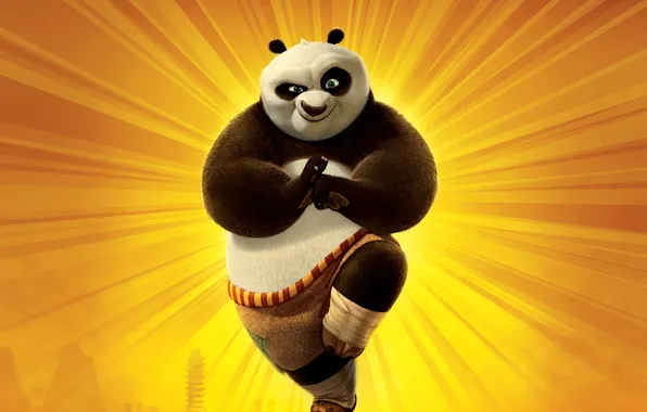 Фон, мультфильм, постер, стойка, Kung Fu Panda, Кунг-фу Панда